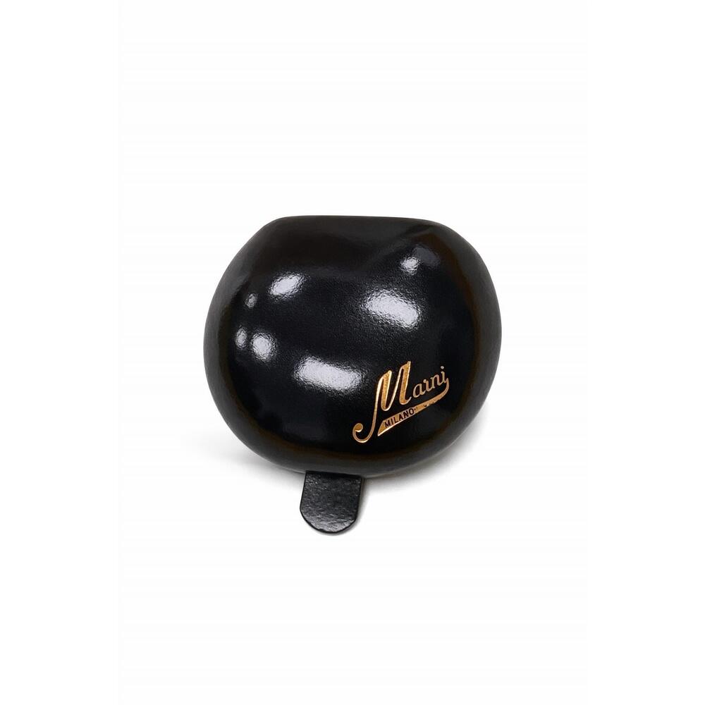 NEW MARNI women's small leather coin pouch in black
